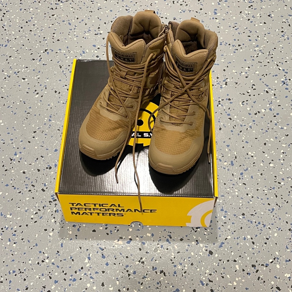 ORIGINAL S.W.A.T. Original S.W.A.T. Alpha Fury 8" Coyote Side-Zip Boot NEW